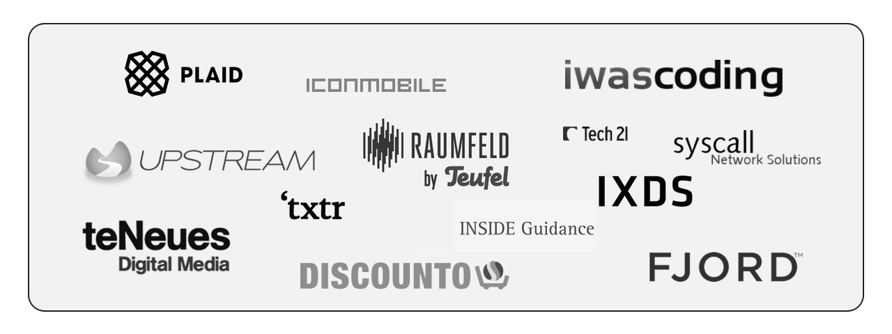 Company logos of clients I have worked with